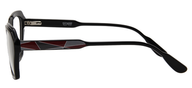 Women Vista Eyeglasses: Nora - Black - SpecSMART Eye Clinic (Side View)